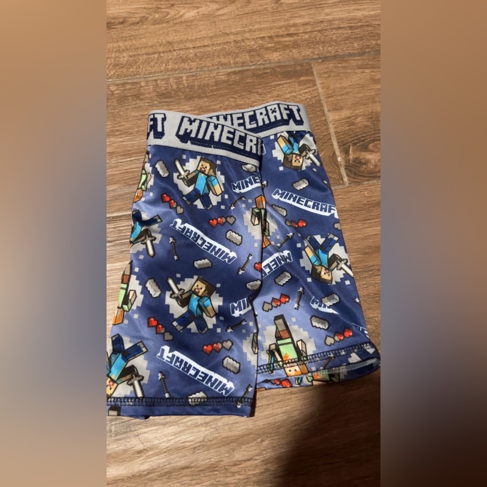 kids Minecraft boxers never used